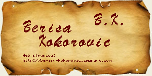 Beriša Kokorović vizit kartica